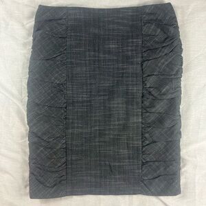 Cartonnier Grey Ruched Pencil Skirt